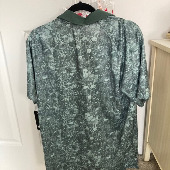 men's addidas golf shirt size M green - Picture 2 of 5
